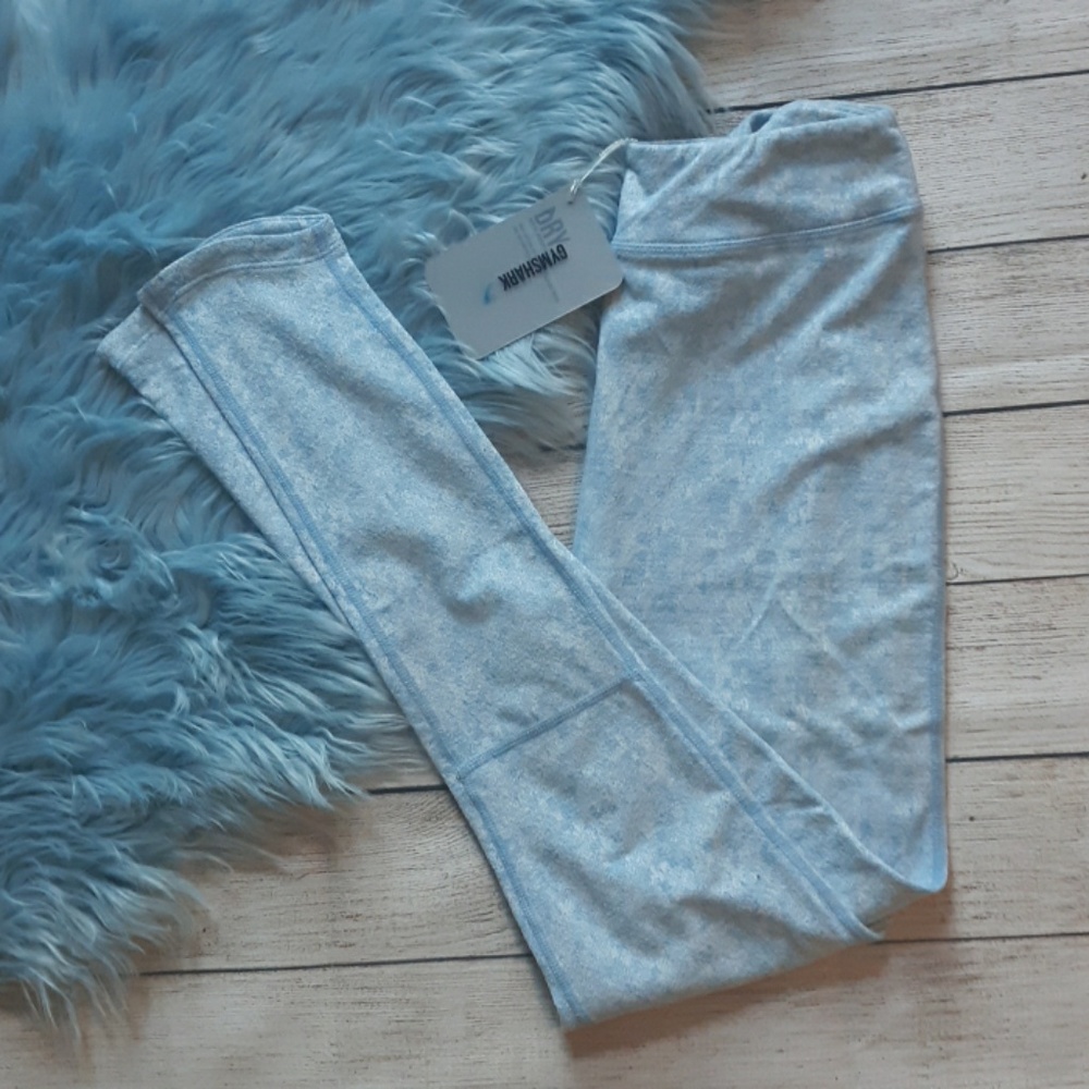 Fleur Texture Leggings Malibu Blue Marl color